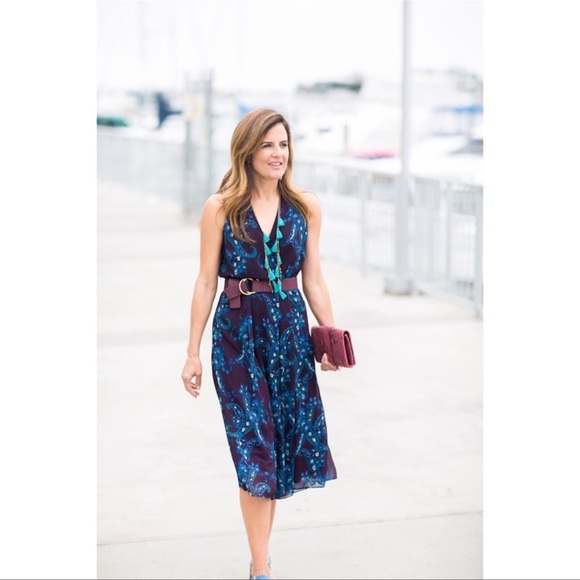 CAbi Treasure Paisley Floral Dress Size 8 - Picture 4 of 16